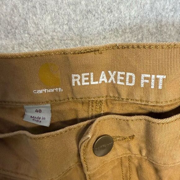 Carhartt Men's 40 Relaxed Fit Brown Cargo Shorts Cotton Stretch - Picture 5 of 8